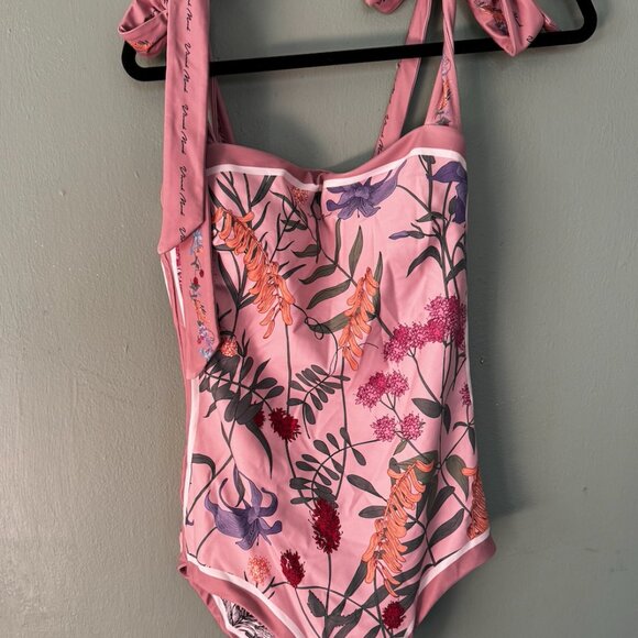 Visual Mood Reversible Tie-shoulder One Piece Swimsuit - Picture 6 of 9